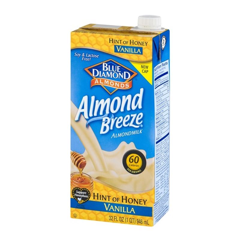 Blue Diamond Almonds Almond Breeze Almondmilk Hint of Honey Vanilla (32