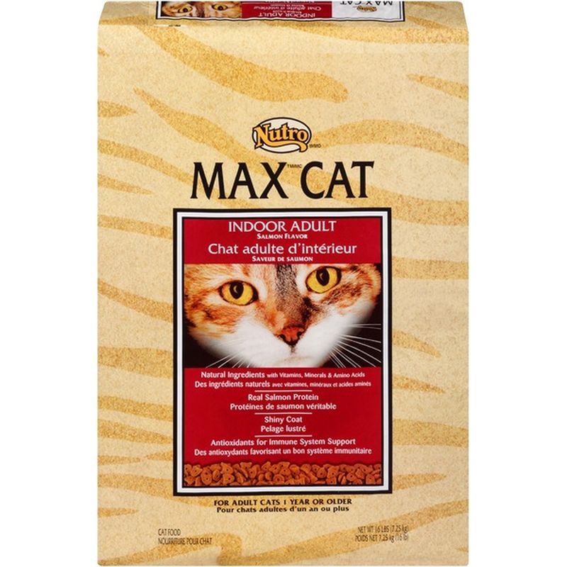 Nutro Max Cat Indoor Adult Salmon Flavor Cat Food (16 lb) Instacart
