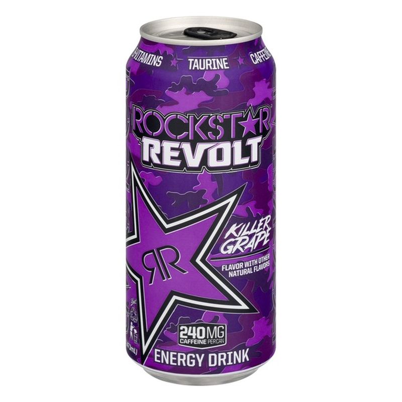 Rockstar Revolt Killer Grape Energy Drink (16 fl oz) - Instacart