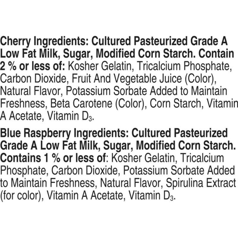 Go-Gurt Fizzy Cherry and Fizzy Blue Raspberry, 16 Count (2 lb) Delivery ...