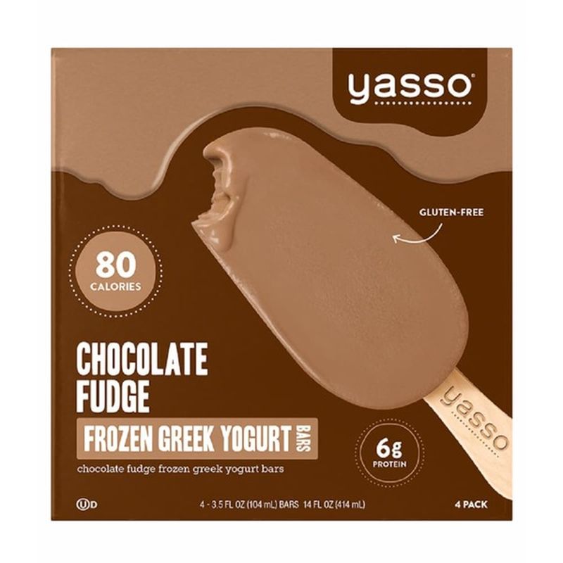 Yasso Frozen Greek Yogurt Chocolate Fudge Bars 4 Pack 4 Each From King Soopers Instacart