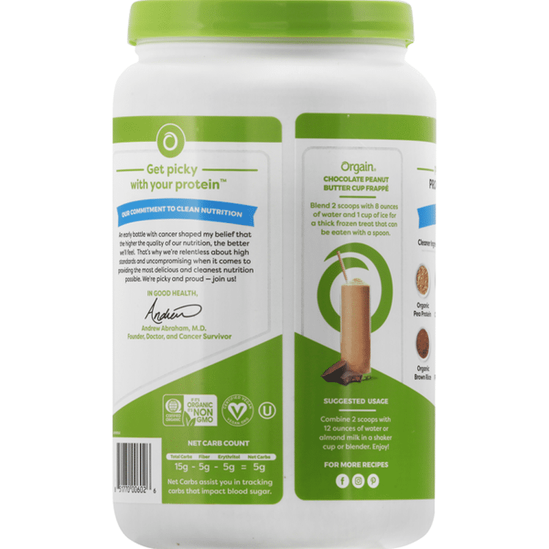 Orgain Protein Powder, Chocolate Peanut Butter Flavor (2.03 lb) Instacart