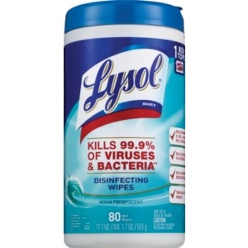 Lysol Disinfecting Wipes, Ocean Fresh Scent (80 each) from CVS Pharmacy