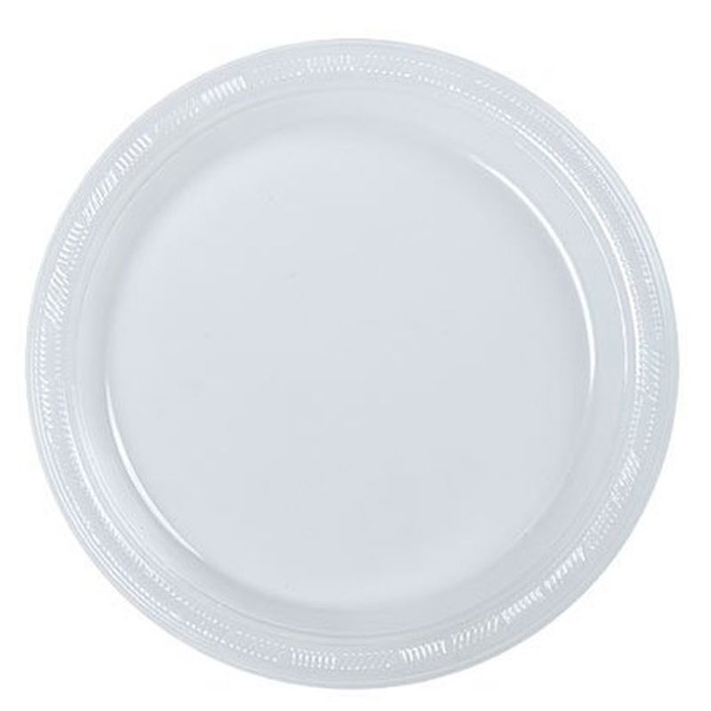 King Zak Clear Plastic Plates 10"
