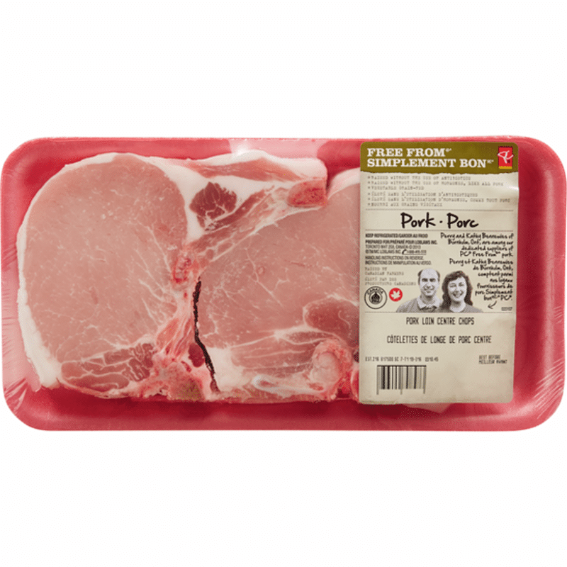President's Choice Free From Tp Bone in Pork Centre Chop