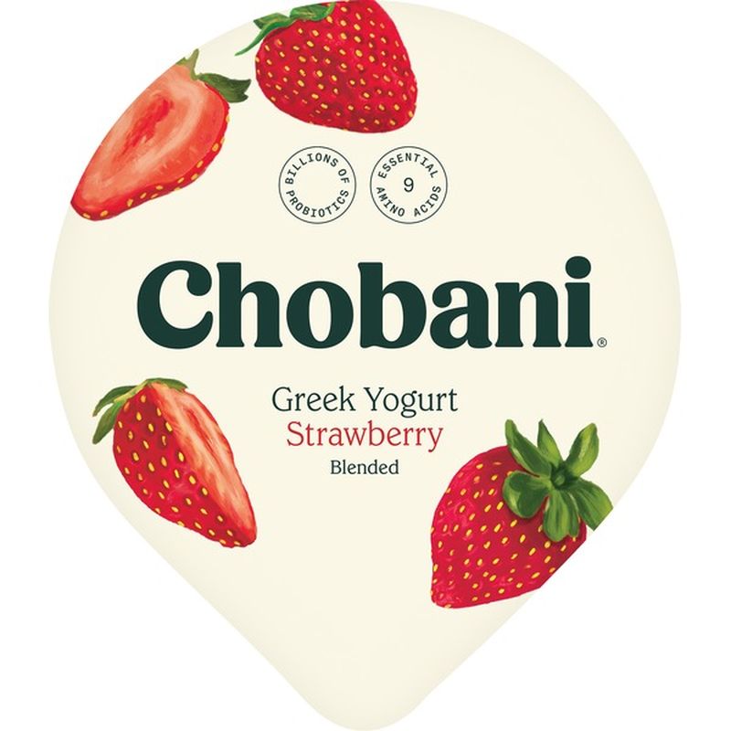 Chobani Yogurt, Greek, Strawberry, Blended (32 oz) from Safeway Instacart