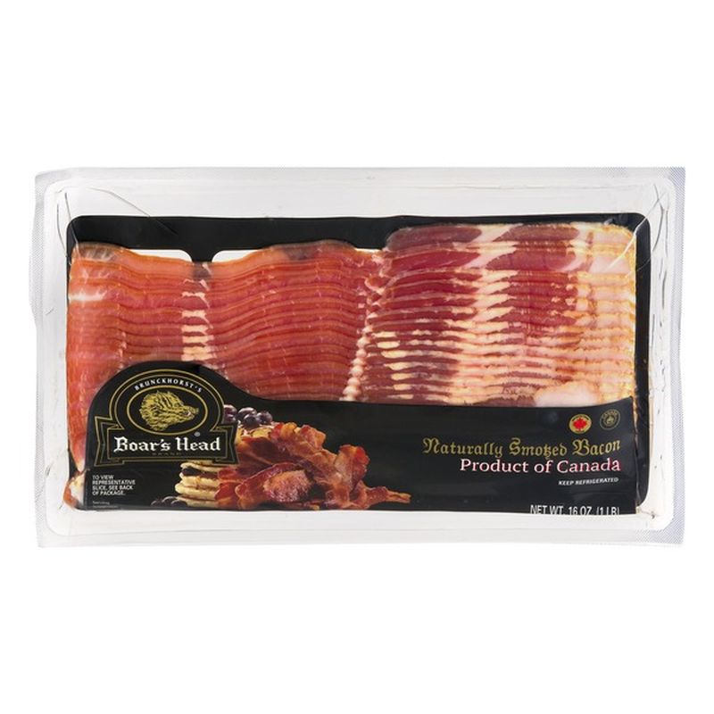 Boar s Head Naturally Smoked Sliced Bacon 16 oz Instacart