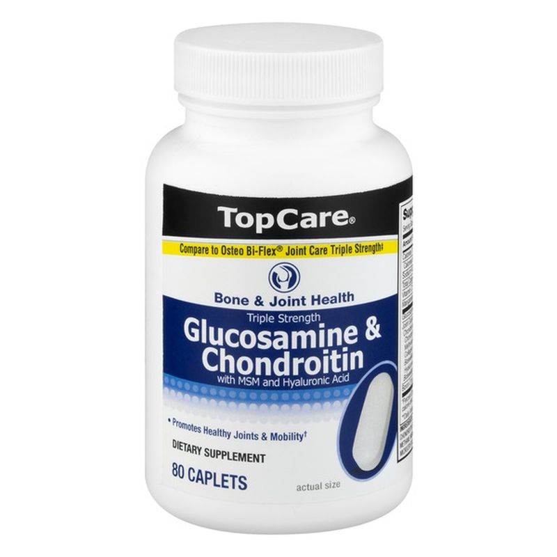 TopCare Glucosamine & Chondroitin with MSM and Hyaluronic Acid Triple
