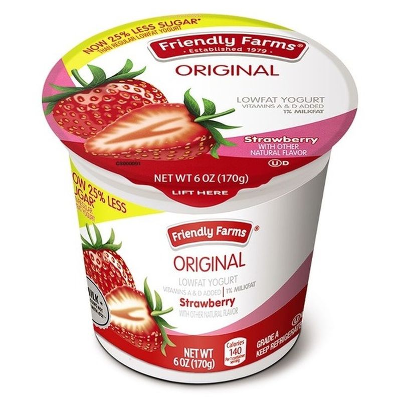 Friendly Farms Lowfat Strawberry Yogurt