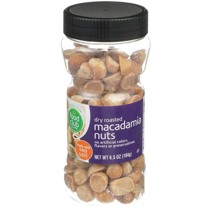 Food Club Dry Roasted Macadamia Nuts (6.5 oz) from Bashas' Instacart
