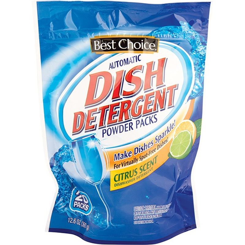 Best Choice Citrus Automatic Dishwasher Powder Pack Tablets (20 ct) Instacart