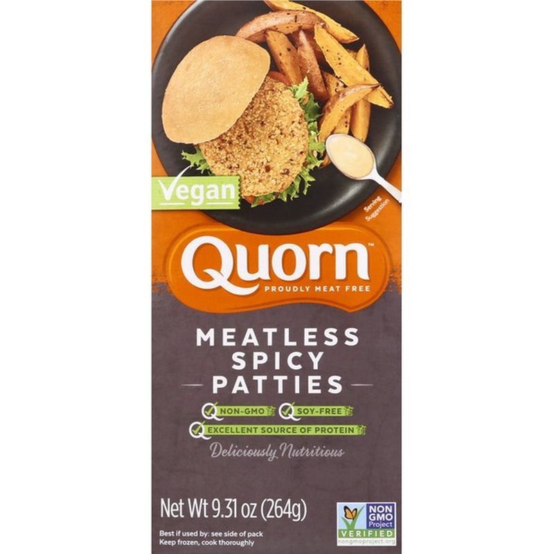 Quorn Patties, Vegan, Spicy, Meatless (4 each) from Publix Instacart