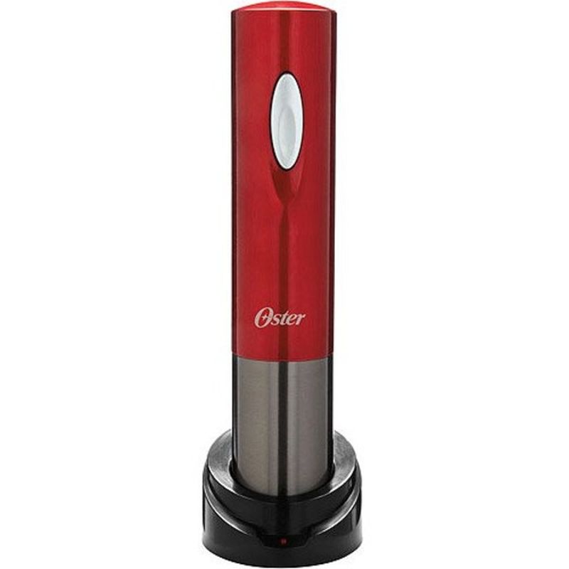 Oster Electric Wine Bottle Opener Metallic Red