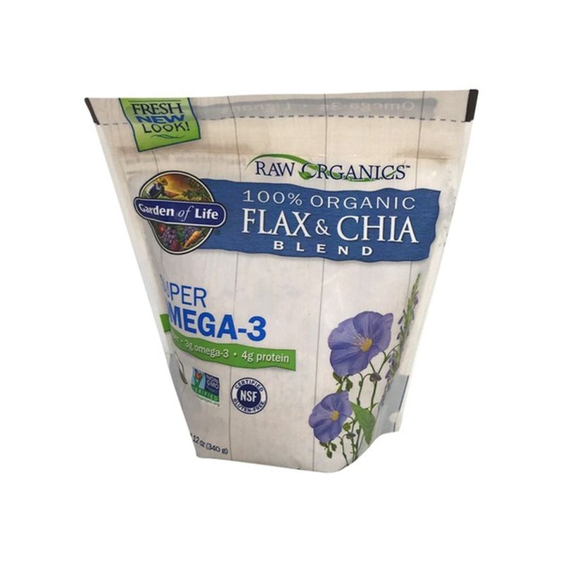 Garden of Life Flax & Chia Blend, 100 Organic (12 oz) from Publix