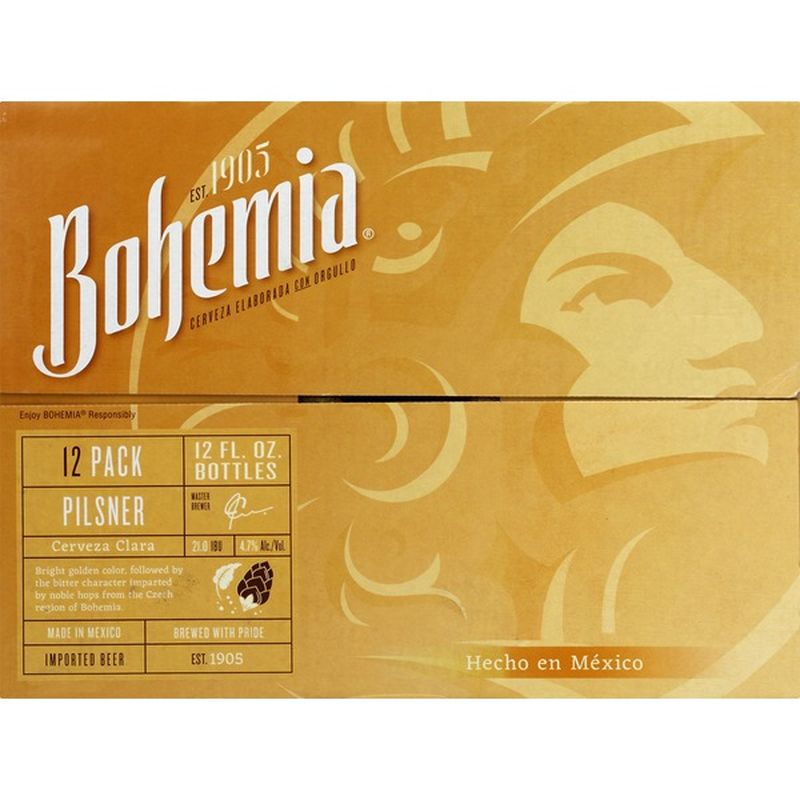 Bohemia Beer, Pilsner, Cerveza Clara, 12 Pack (12 fl oz) Instacart