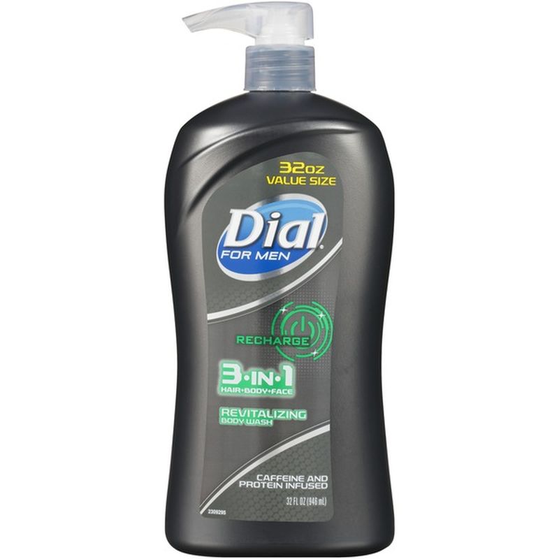 Dial Men Recharge 3-In-1 Revitalizing Body Wash (32 fl oz) - Instacart