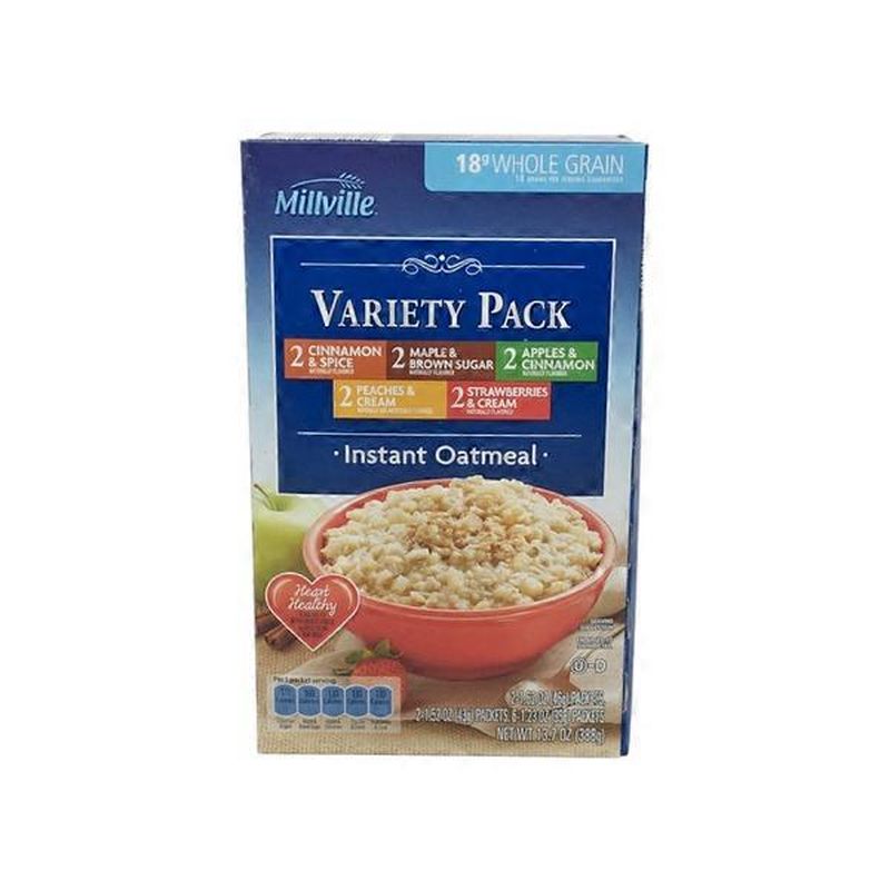 Millville Variety Pack Instant Oatmeal (13.5 oz) Instacart