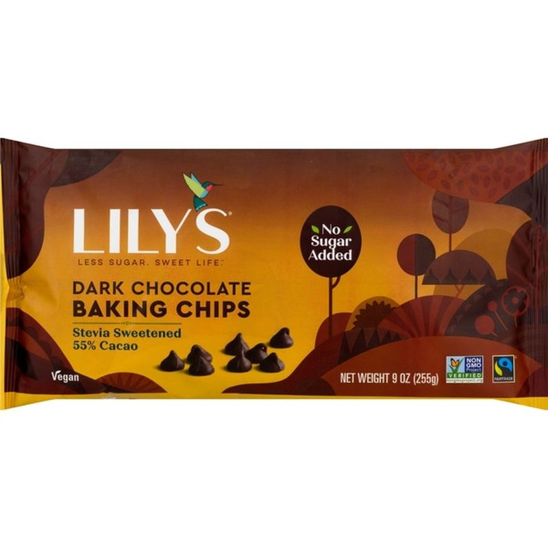 Lily's Baking Chips, Dark Chocolate, 55 Cacao (9 oz) from Kroger