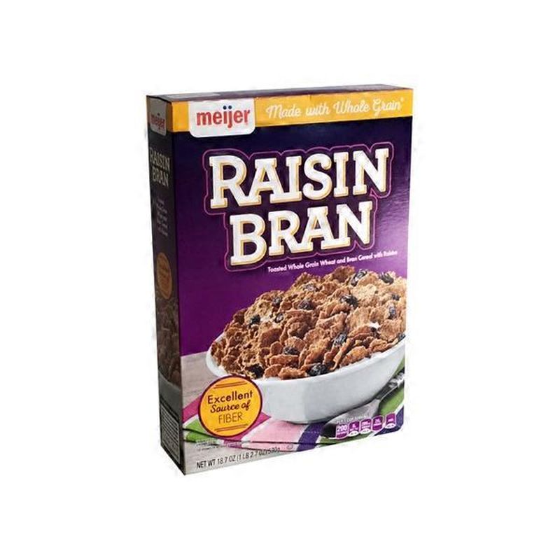 Meijer RAISIN BRAN Toasted Whole Grain Wheat and Bran Cereal with