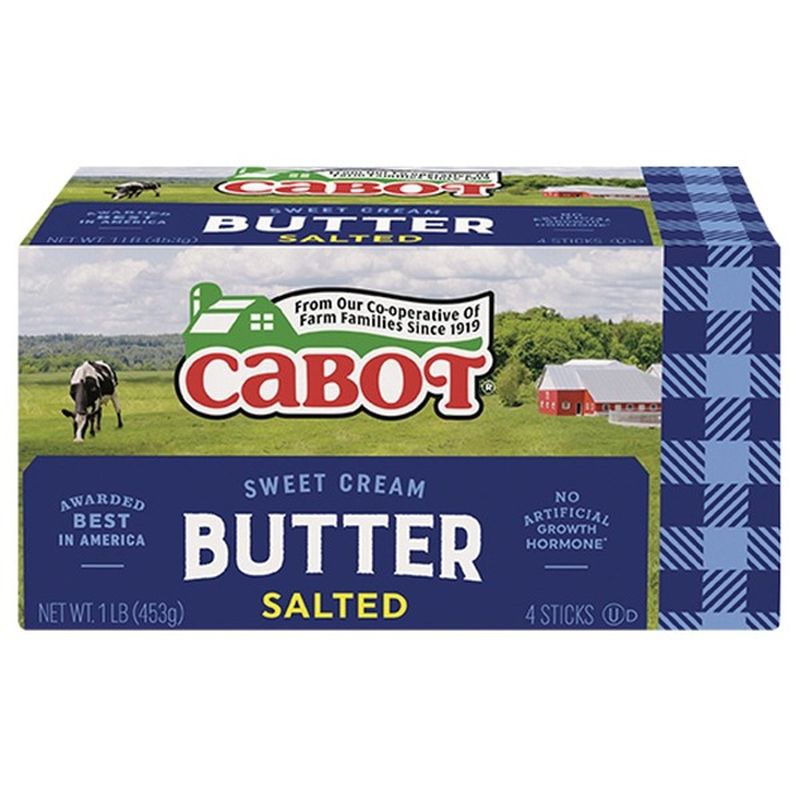 Cabot Creamery Salted Butter Quarters (16 oz) from Market Basket