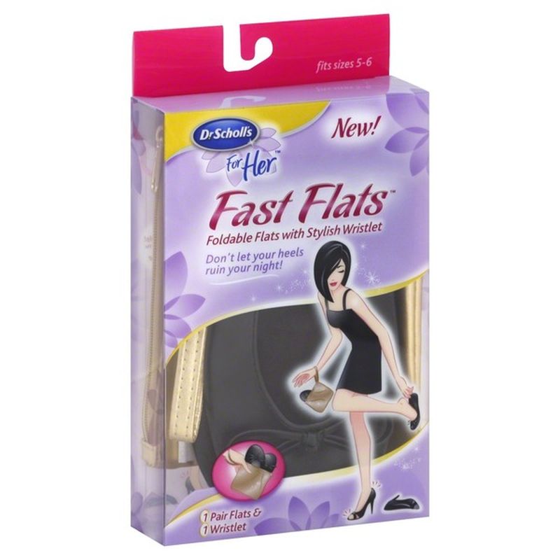 Dr. Scholl's Foldable Flats, with 
