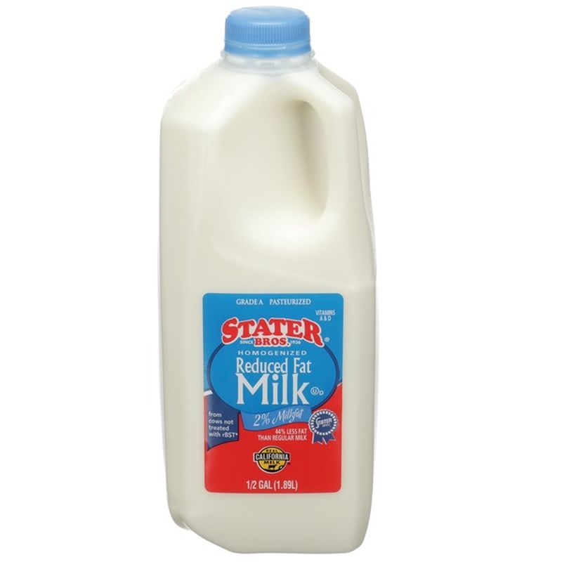 Stater Bros Reduced Fat MIlk (0.5 gal) from Stater Bros. Instacart