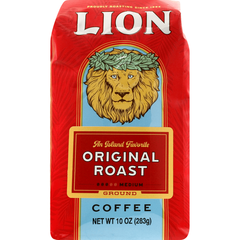 Lion Coffee Coffee, Ground, Medium Roast, Original Roast (10 oz