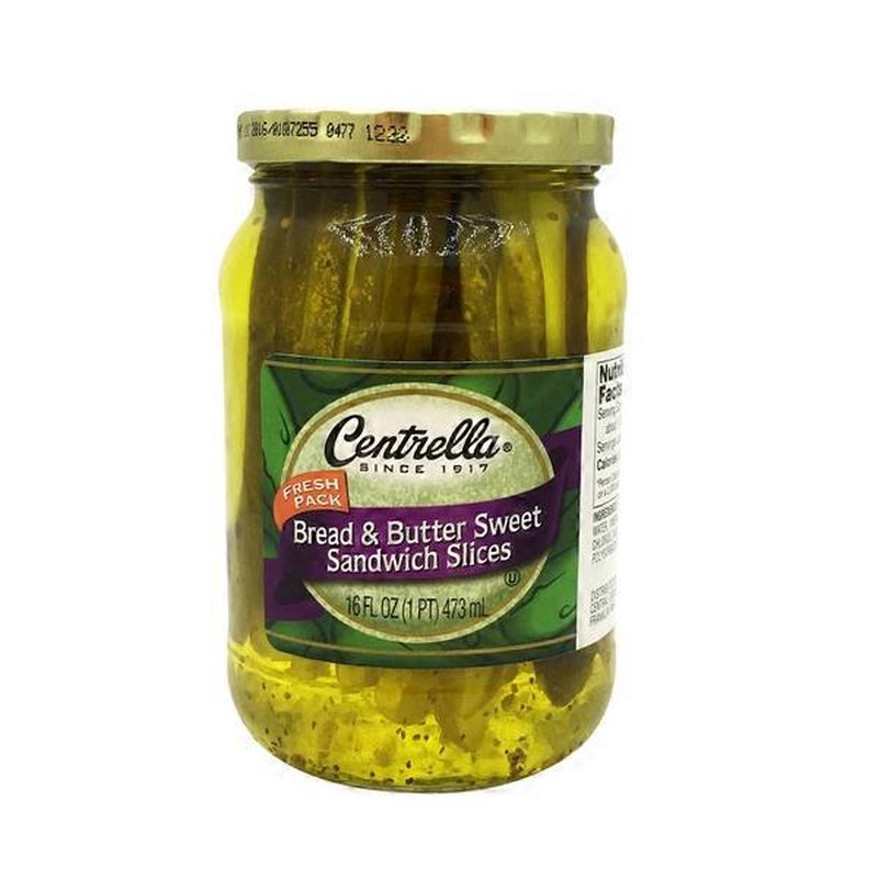 Centrella Bread Butter Sweet Pickle Sandwich Slices 16 Fl Oz Instacart
