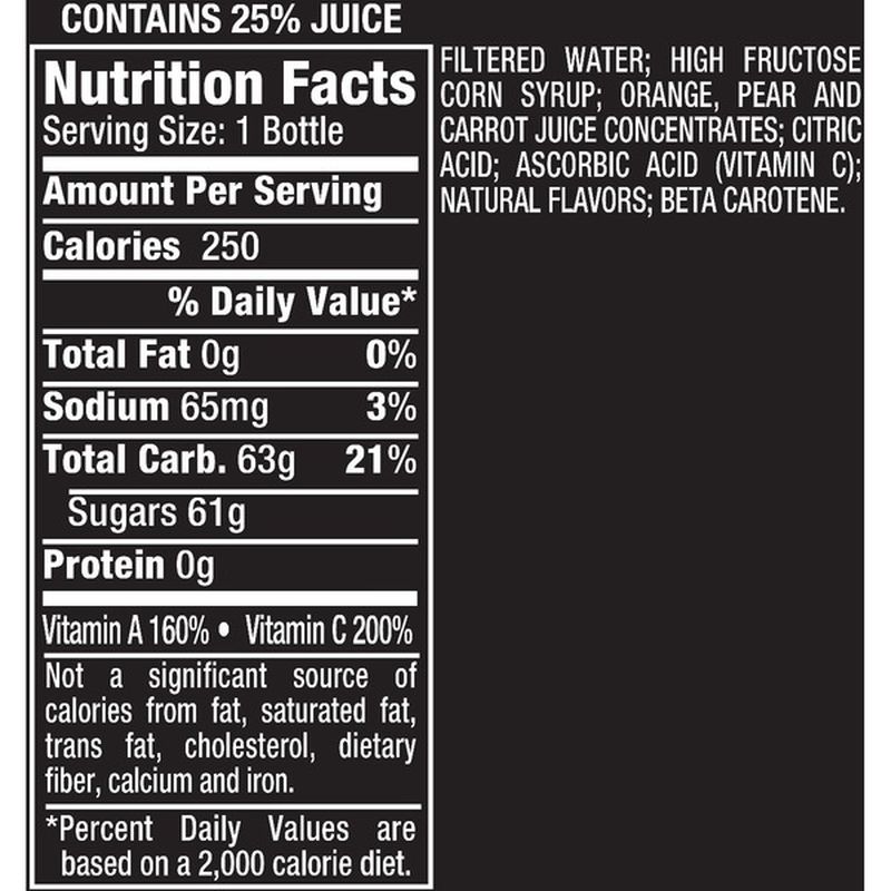 Mistic Orange Carrot Juice Drink (16 fl oz) Instacart