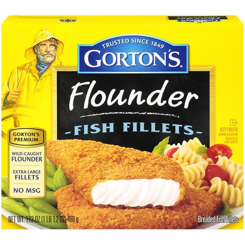 Gorton's Premium Flounder Breaded Fish Fillets (17.2 oz