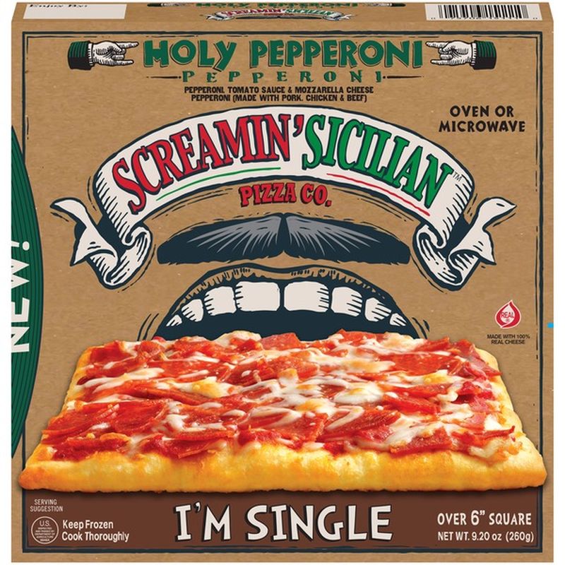 Screamin' Sicilian Pizza, Holy Pepperoni, I'm Single (9.2 oz) from