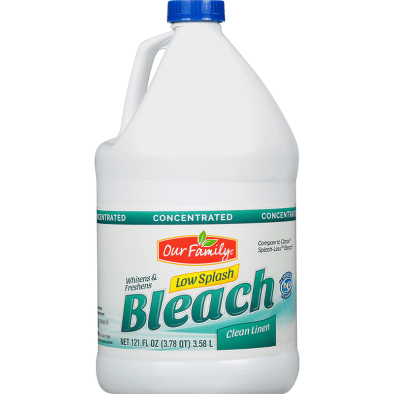 Our Family Bleach, Clean Linen, Concentrated, Low Splash (121 oz ...