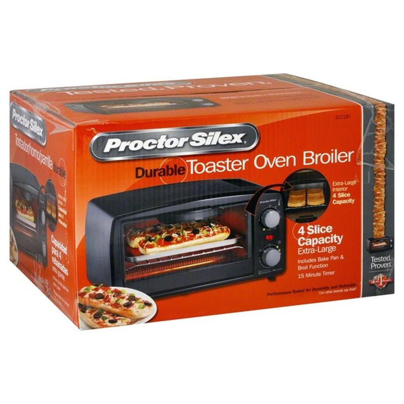 Proctor Silex Toaster Oven Broiler, Durable, Black (1 each) Instacart