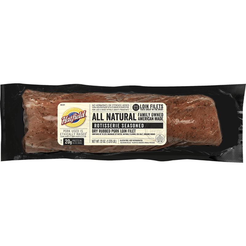 Hatfield Pork Loin Filet, Rotisserie Seasoned (22 oz) - Instacart