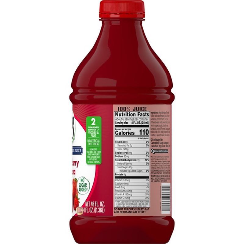 V8® Juice Blend, Strawberry Banana (46 fl oz) - Instacart