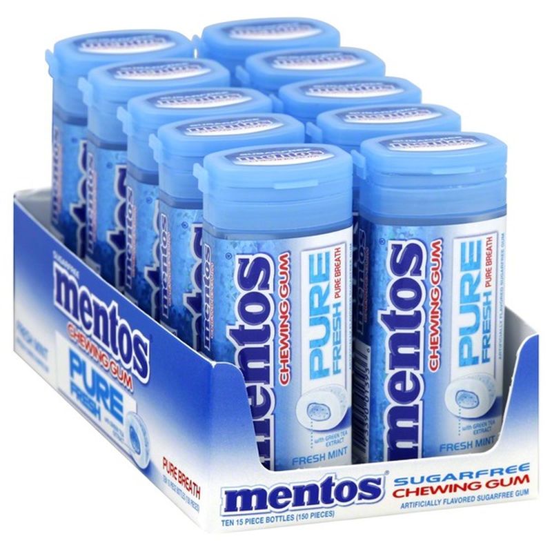 Mentos Chewing Gum, Sugarfree, Fresh Mint (10 each) from Smart & Final ...