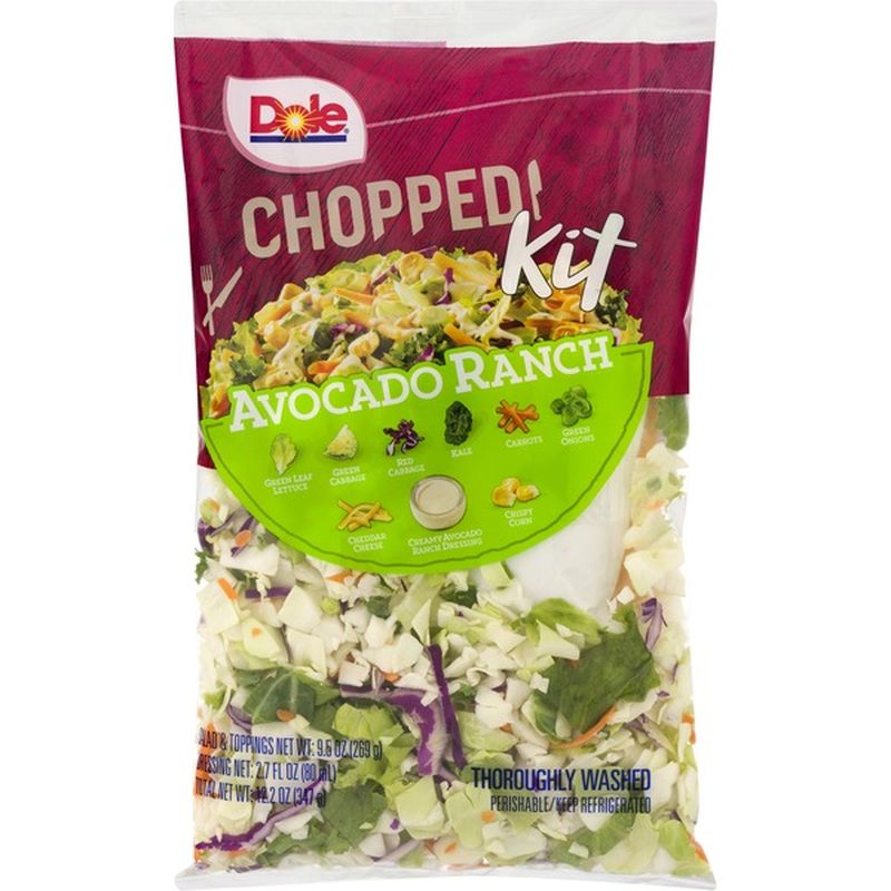 Dole Salad Kit, Chopped, Avocado Ranch