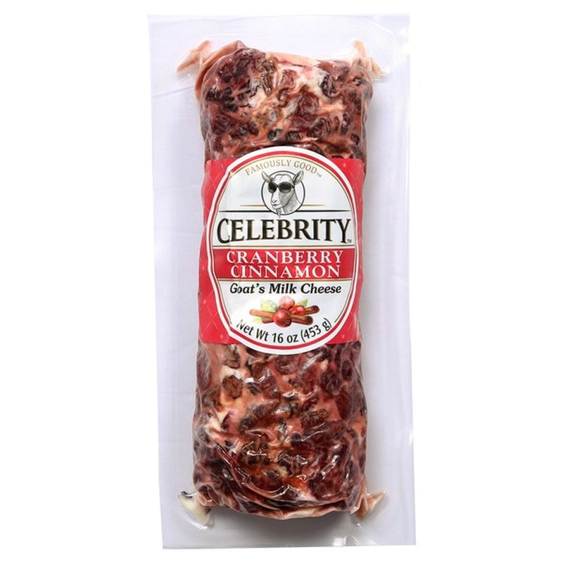 Celebrity Cranberry Cinnamon Goat Milk Cheese (16 oz) Instacart