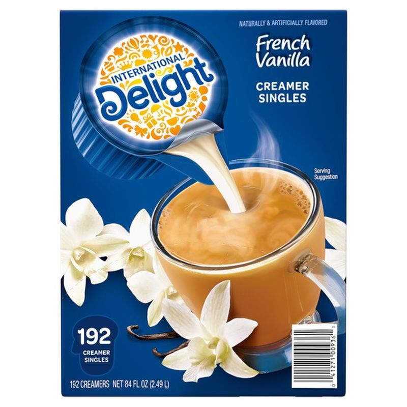 International Delight French Vanilla Non Dairy Creamer Singles (84 fl oz) from Costco Instacart