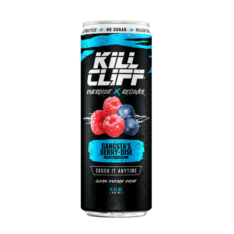 Kill Cliff Gangsta BerryDise, Clean Energy & Recovery Drink (12 fl oz