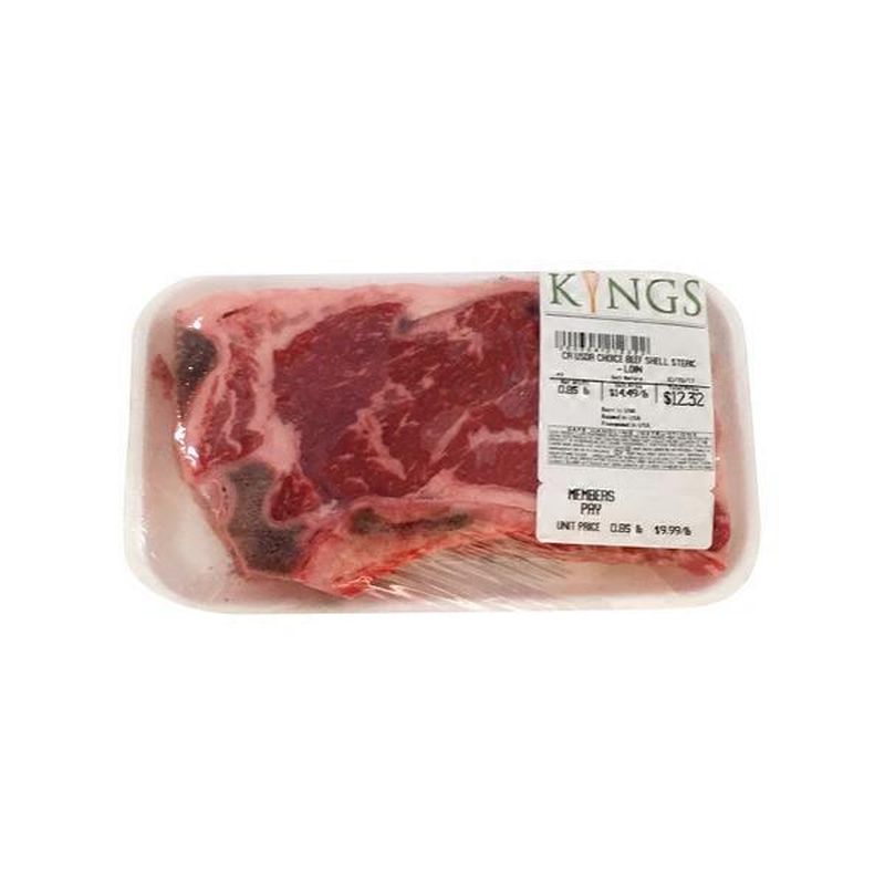 Kings USDA CHOICE BEEF SHELL STEAK LOIN (1 lb) Instacart
