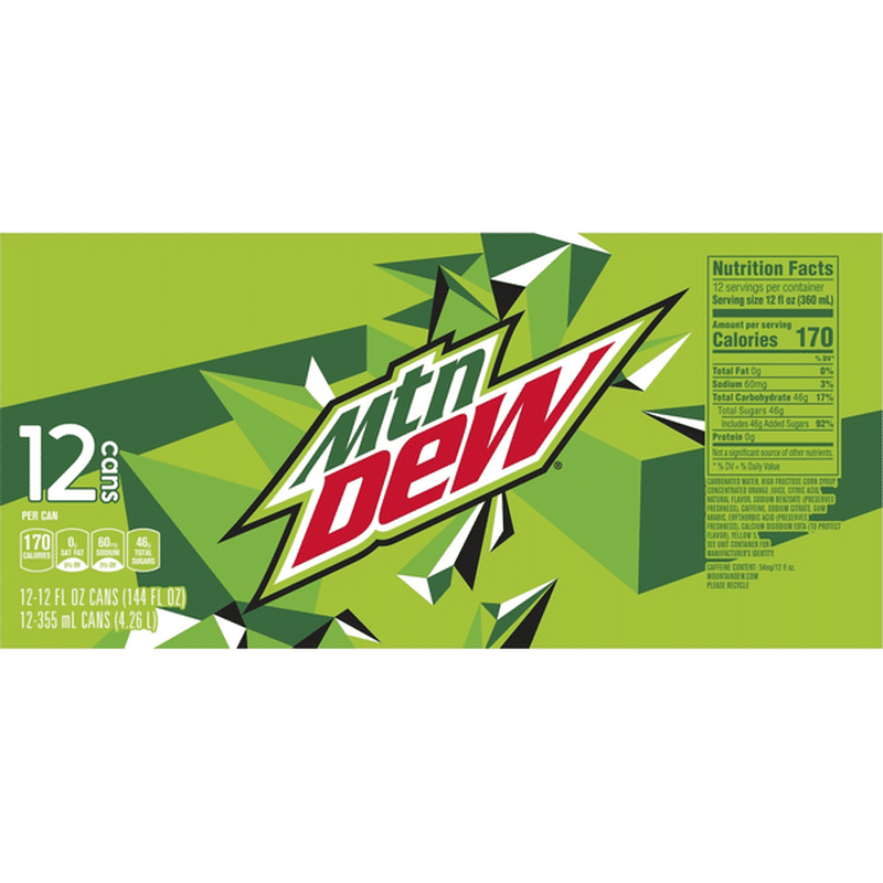 Mtn Dew Soda (12 fl oz) Delivery or Pickup Near Me - Instacart