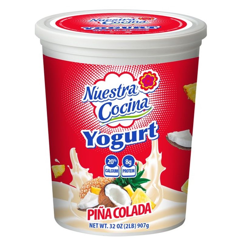 Nuestra Cocina Pina Colada Yogurt (32 oz) Instacart