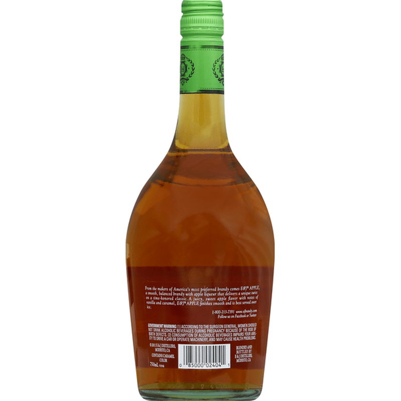 E & J Gallo Apple Brandy (750 ml) Instacart