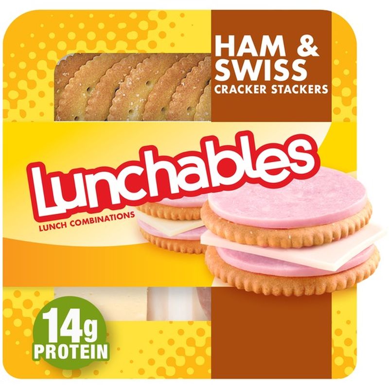 Lunchables Ham Swiss With Crackers Convenience Meal 3 2 Oz Instacart