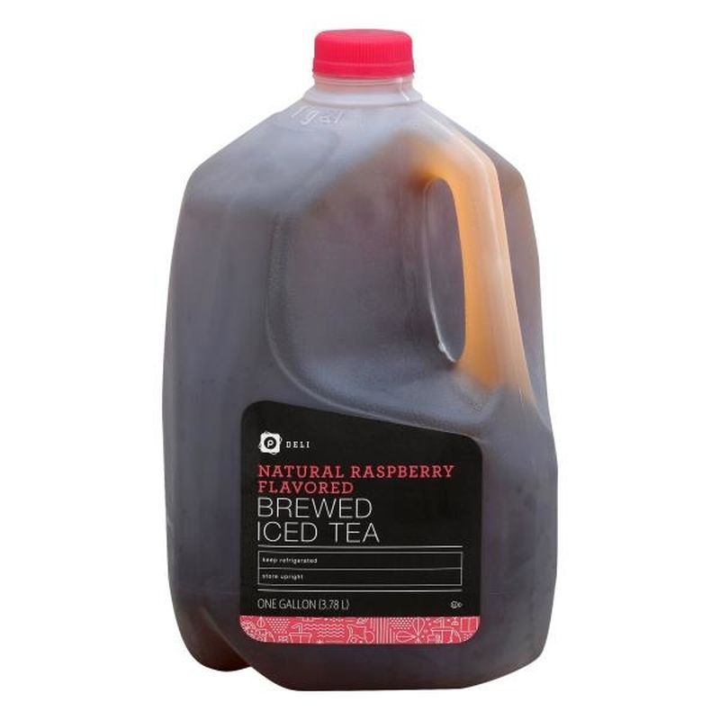 Publix Deli Iced Tea, Natural Raspberry Flavored, Brewed
