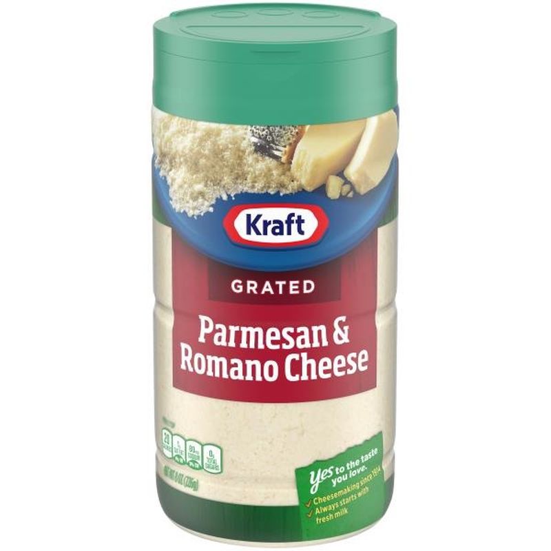 Kraft 100 Grated Parmesan And Romano Cheese 8 Oz From Publix Instacart 