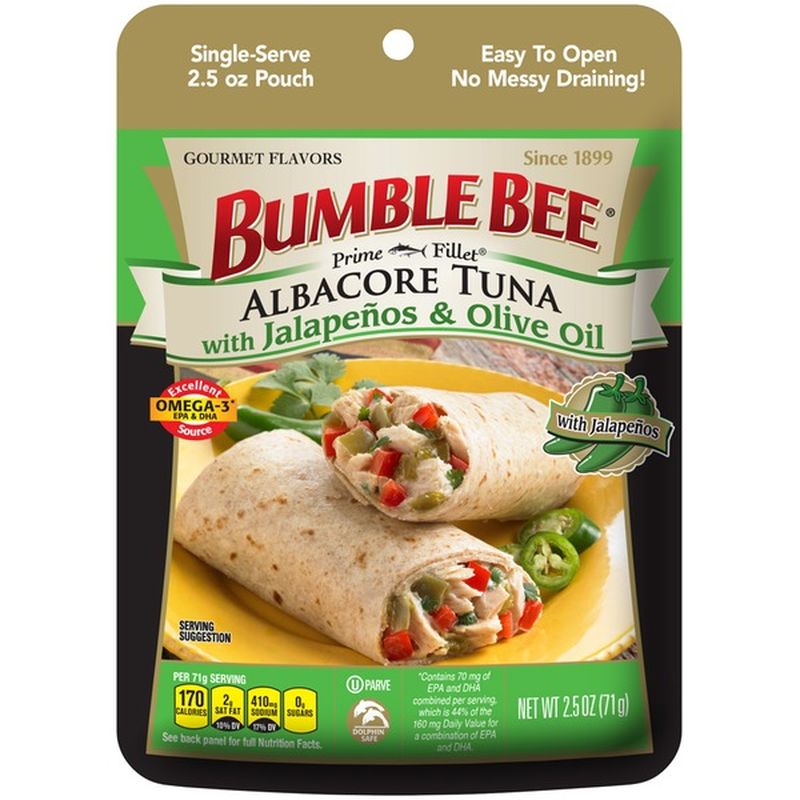 Bumble Bee With Jalapenos & Olive Oil Albacore Tuna (2.5 oz) Instacart