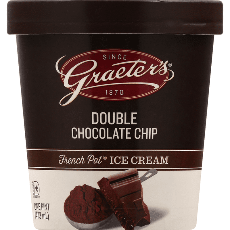 Graeters Ice Cream French Pot Double Chocolate Chip 1 Pt Instacart