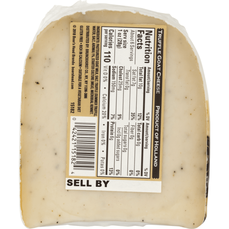 Boar's Head Truffle Goat Cheese (6 oz) - Instacart